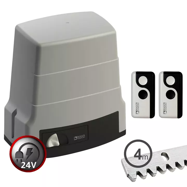 ROGER BH30/803 | Μοτέρ συρόμενης γκαραζόπορτας 24V έως 1000 κιλά