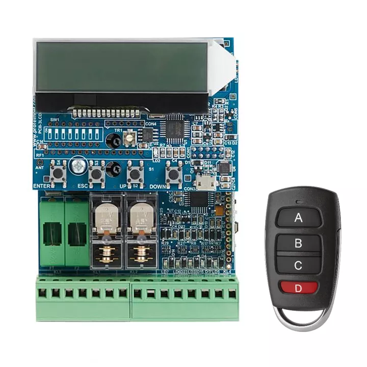 Profelmnet PS 4050 LCD 24V | Πλακέτα 24VDC έως 200W, LCD, με 1 τηλεχειριστήριο σταθερού κωδικού