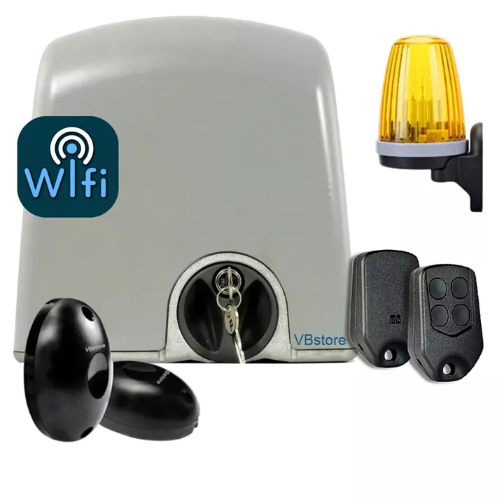 PROTECO Strike 5 WiFi | Μοτέρ συρόμενης γκαραζόπορτας 500kg 230V με 1 τηλεχειριστήριο