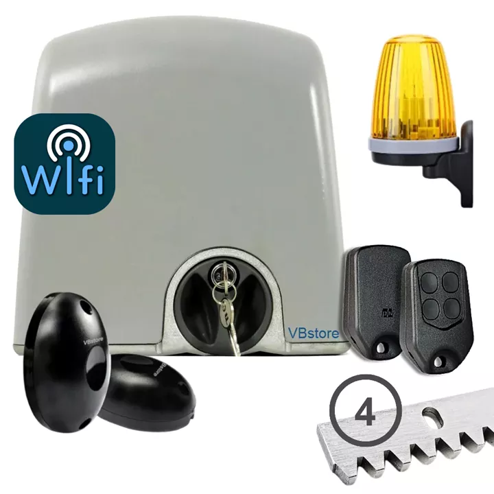 PROTECO Strike 5 WiFi | Μοτέρ συρόμενης γκαραζόπορτας 500kg 230V με 1 τηλεχειριστήριο