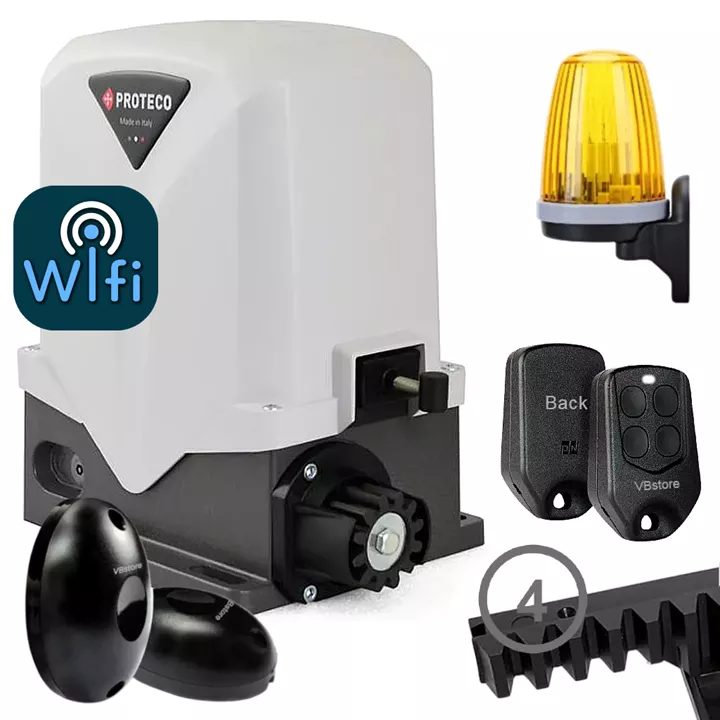 PROTECO Mover 1500 WiFi | Μοτέρ συρόμενης γκαραζόπορτας 1500kg 230V με 1 τηλεχειριστήριο