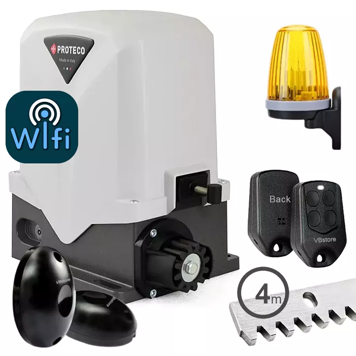 PROTECO Mover 1500 WiFi | Μοτέρ συρόμενης γκαραζόπορτας 1500kg 230V με 1 τηλεχειριστήριο