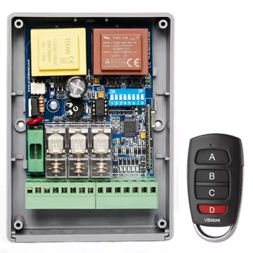 PROFELMNET PS 3433 πίνακας ελέγχου 230V σταθερού κωδικού 433,92MHz έως 1200W με 1 τηλεχειριστήριο PSD36T για συρόμενες, ανοιγόμενες Μ/Φ και μπάρες