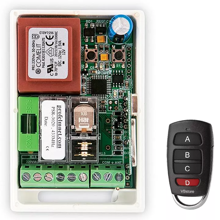 PROFELMNET PS 3020 με 1 τηλεχειριστήριο | Ηλεκτρονικός πίνακας για ρολά 230V έως 1200W