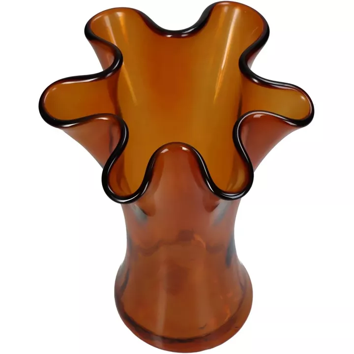 Βάζο ArteLibre Amber Ανακυκλωμένο Γυαλί 20x20x23cm