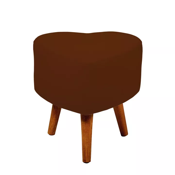 Πουφ ArteLibre HOGAN Καφέ Υφασμα/Μοριοσανίδα 35x35x41cm