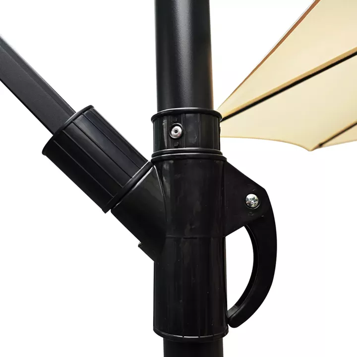 Ομπρέλα Κήπου ArteLibre Κρεμαστή KWALE Καφέ/Σκούρο Καφέ Μέταλλο/Ύφασμα Φ3x2.45m