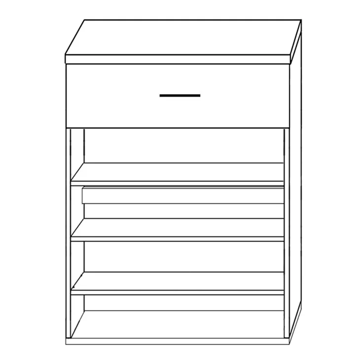 Παπουτσοθήκη ArteLibre MANU Φυσικό Μοριοσανίδα/Μελαμίνη 80x33x100cm