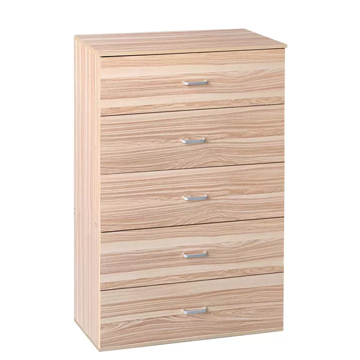 Συρταριέρα ArteLibre AURORA Φυσικό Μοριοσανίδα/Μελαμίνη 60x40x108cm