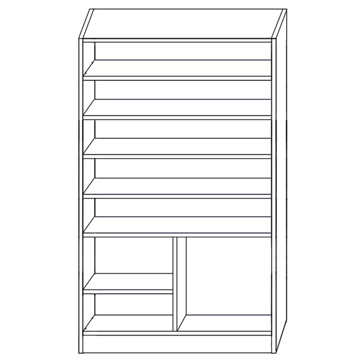 Παπουτσοθήκη ArteLibre BENTHE Φυσικό Μοριοσανίδα/Μελαμίνη 60x40x180cm