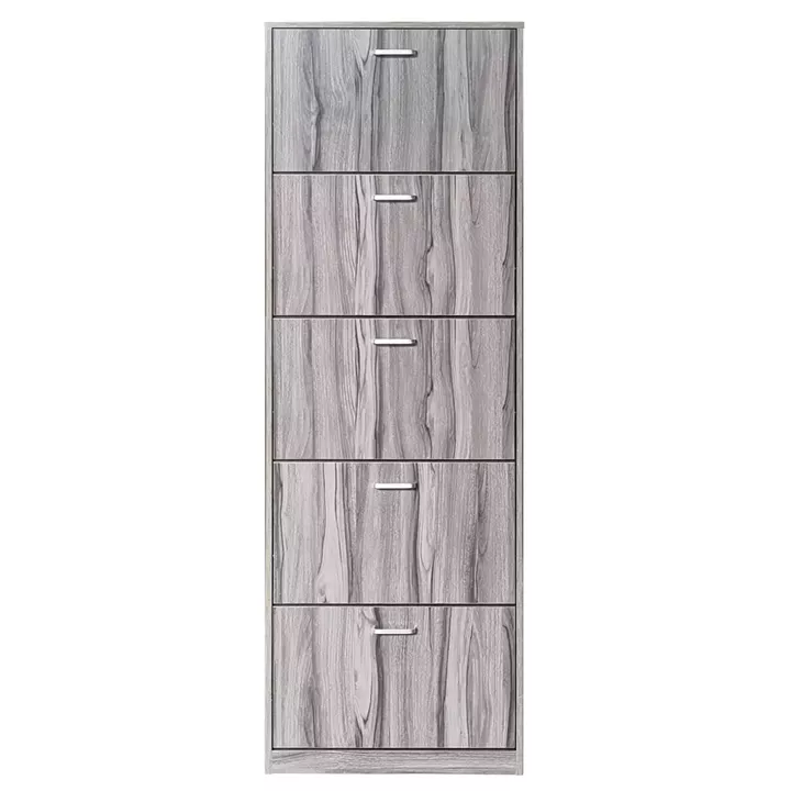 Παπουτσοθήκη ArteLibre GYDA Σκούρο Γκρι Μοριοσανίδα/Μελαμίνη 60x20x182.5cm