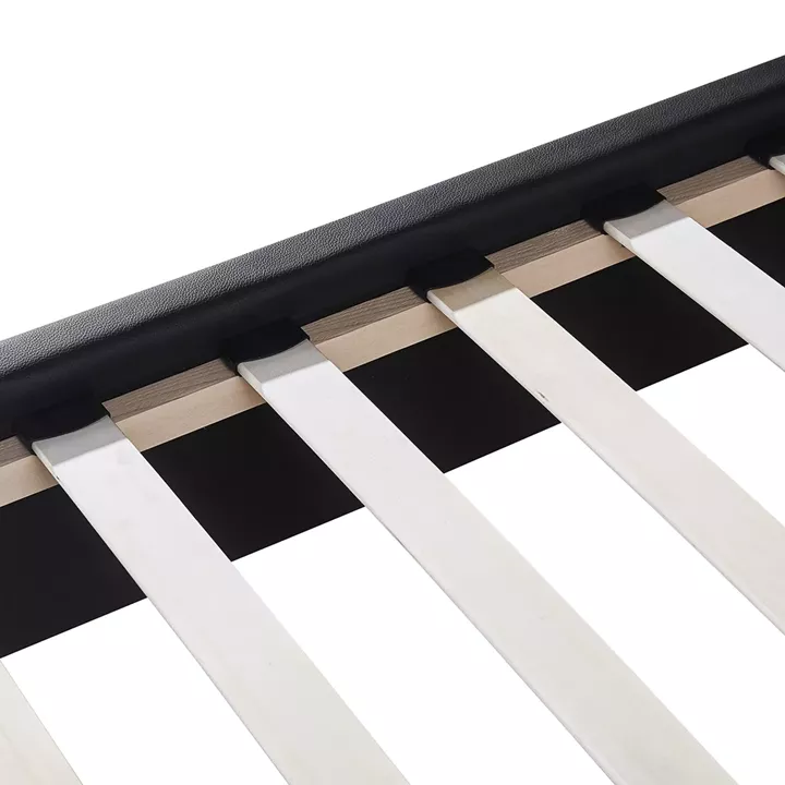 Κρεβάτι ArteLibre ABELIA Μαύρο PU (Στρώμα 160x200cm)