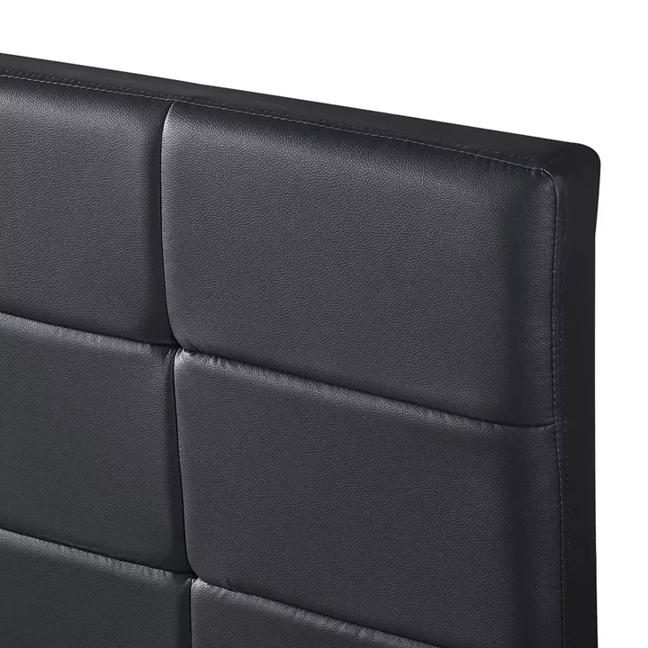 Κρεβάτι ArteLibre ABELIA Μαύρο PU (Στρώμα 160x200cm)