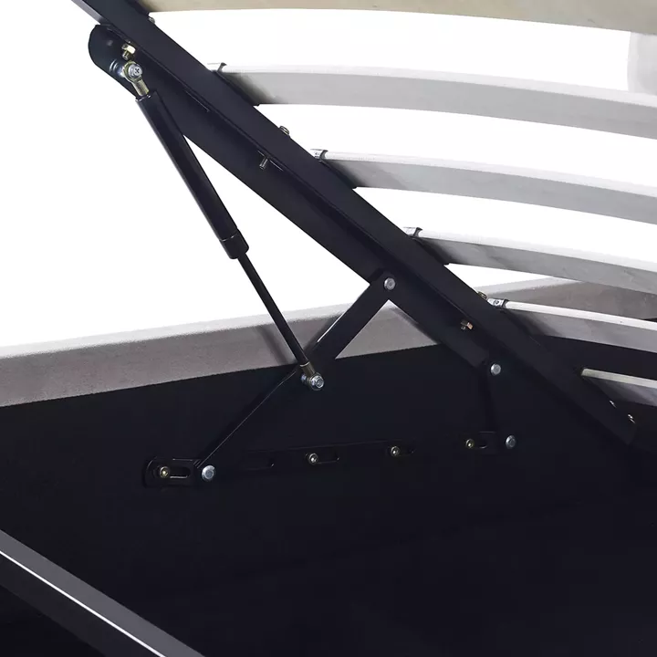 Κρεβάτι Διπλό ArteLibre ACAENA Γκρι Βελούδο (Στρώμα 160x200cm)