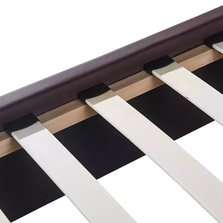 Κρεβάτι ArteLibre ARABIS Καφέ PU (Στρώμα 150x200cm)