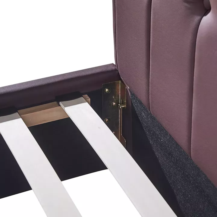 Κρεβάτι ArteLibre ARABIS Καφέ PU (Στρώμα 150x200cm)