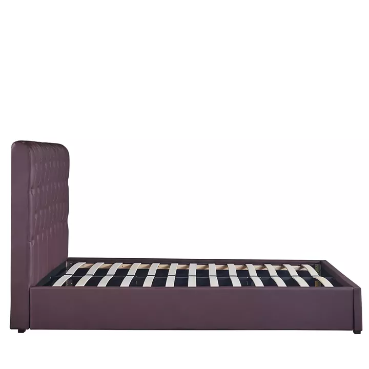 Κρεβάτι ArteLibre ARABIS Καφέ PU (Στρώμα 150x200cm)