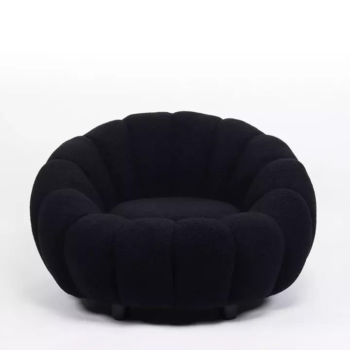 Πολυθρόνα ArteLibre AFET Μαύρο Ύφασμα/Ξύλο 94x89x61cm