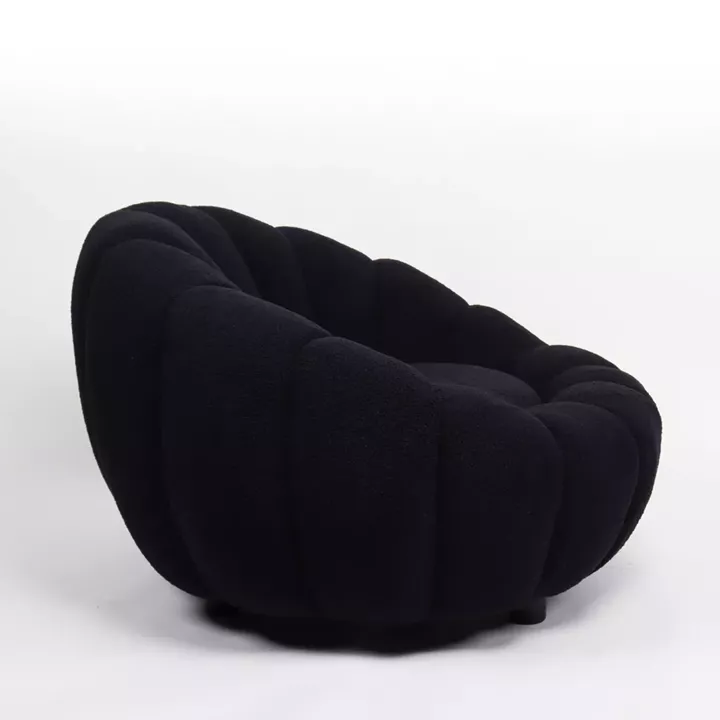 Πολυθρόνα ArteLibre AFET Μαύρο Ύφασμα/Ξύλο 94x89x61cm