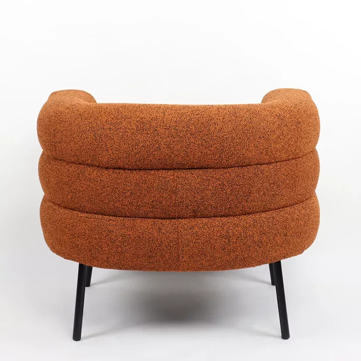 Πολυθρόνα ArteLibre CEREN Πορτοκαλί Ύφασμα/Μέταλλο/Ξύλο 87x80x70cm