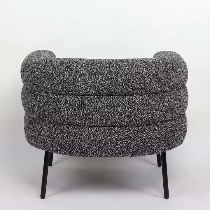 Πολυθρόνα ArteLibre CEREN Μαύρο Ύφασμα/Μέταλλο/Ξύλο 87x80x70cm