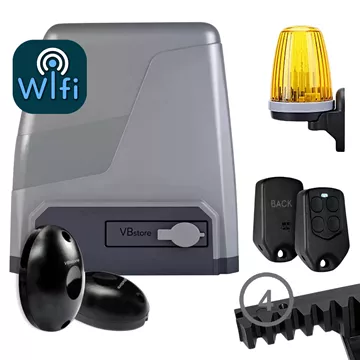 PROFELMNET Triton 6 WiFi μοτέρ συρόμενης γκαραζόπορτας 600kg, πλαστική κρεμαγιέρα, VBstore