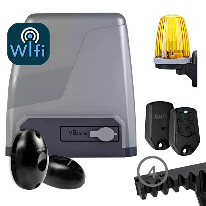 PROFELMNET Triton 8 WiFi | Μοτέρ συρόμενης γκαραζόπορτας 800kg 230V με 1 τηλεχειριστήριο